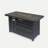 Rectangular Iron Fire Pit - 30,000BTU - Built-in Lid