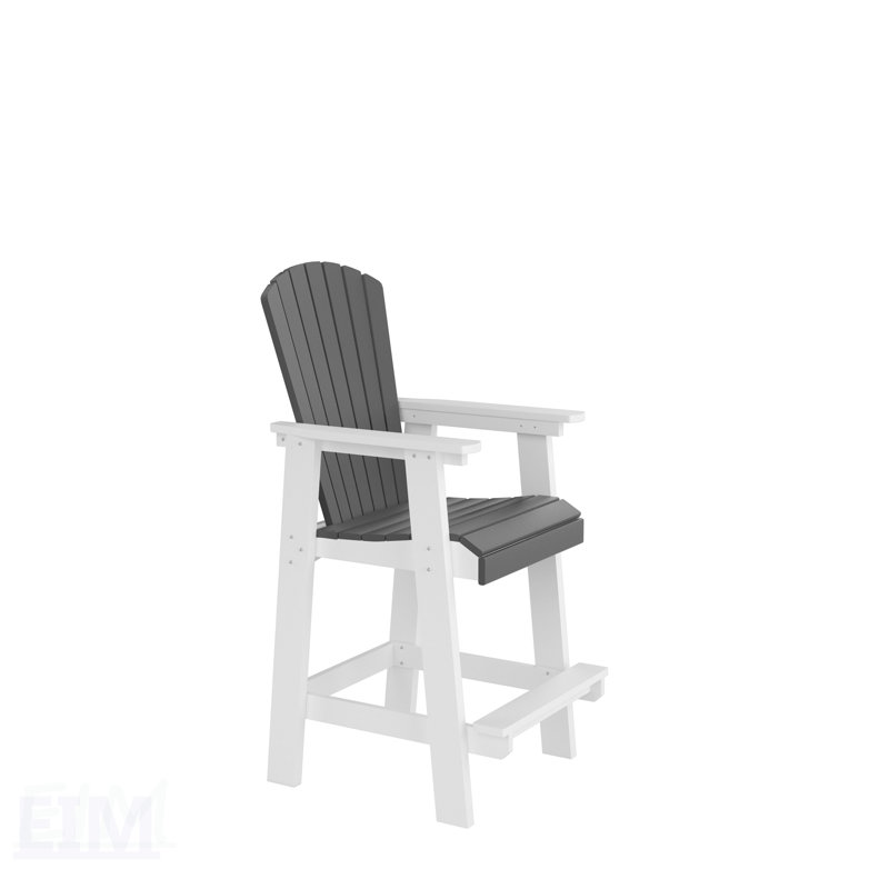 Ensemble de 2 tabourets de bar HDPE pour l'extérieur Adirondack