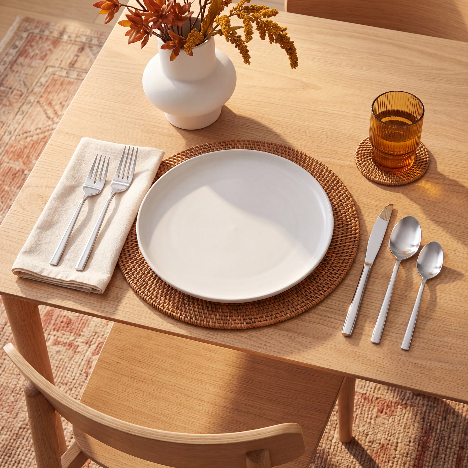 Arezzo Flatware Set - Service for 1, Silver