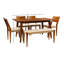 Aniek 6-Piece 6-Person Solid Wood Dining Set-31383901