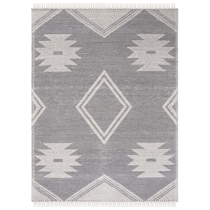Tapis tissé à plat 80% laine et 20% coton Southwestern Altis, Rectangle 8 pi x 10 pi