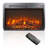 26" Ultra-Thin Electric Fireplace Insert with Log Set, Realistic Flame & Remote Timer-114137822