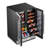 24 Inch Dual Zone Wine and Beverage Refrigerator, 21 Bottle & 60 Can Built-in or Freestanding Wine Cooler with French Door, Stainless Steel, UV-Protected Glass, Compressor Cooling Wine Fridge, 3-Color LED Light Beverage Refrigerator & Cooler