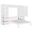 Grand lit escamotable mural avec tiroirs et tablettes-997003391