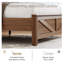 Base de lit en bois avec tête de lit, base de lit ferme avec lumières DEL et station de charge-170436380-196723468