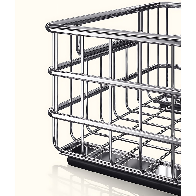 Armoire coulissante sous évier en acier inoxydable