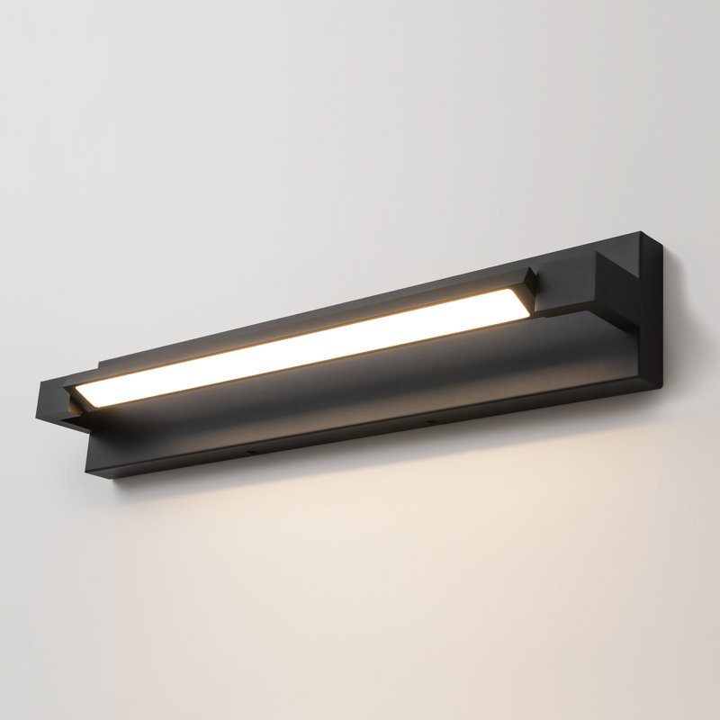 Polkville LED Armed Sconce, Matte Black