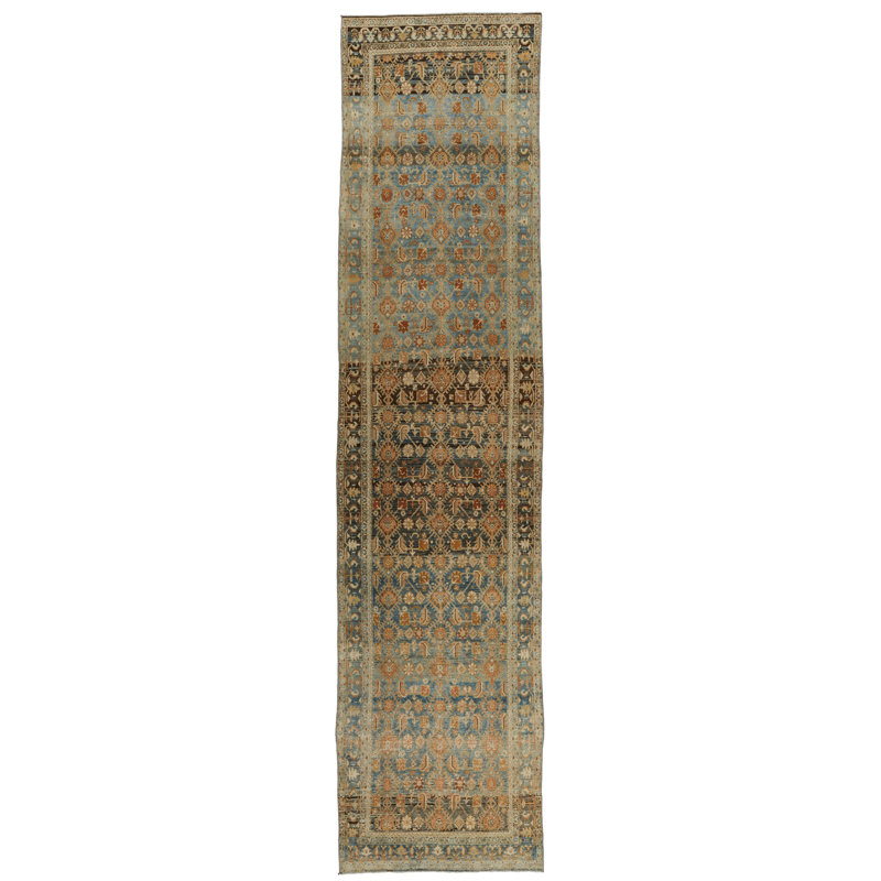 Chemin de table Oushak turc 4 x 17 multicolore et beige