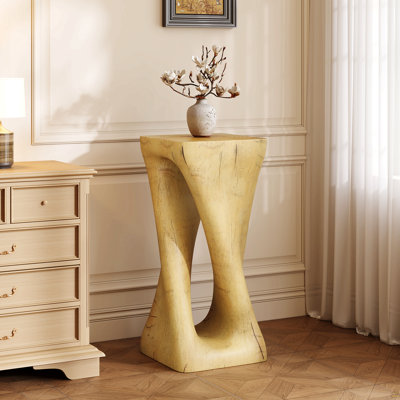Outdoor Side Table,Twist Shape End Table