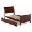 Fitzsimmons Solid Wood Platform Bed with Matching Footboard and Trundle-238577192-238577239