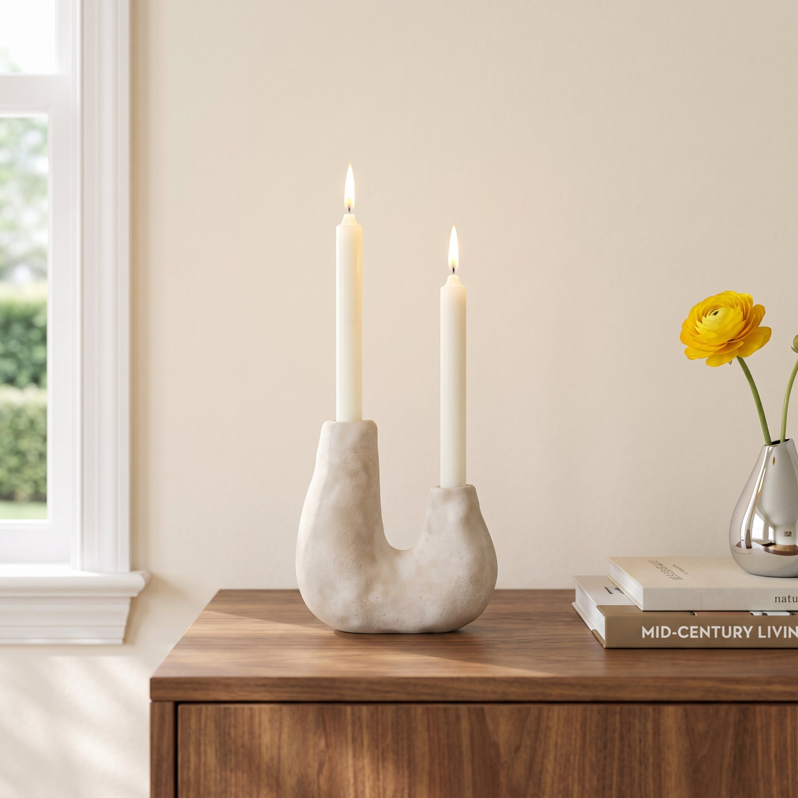 Baja Ceramic Candlestick Holder