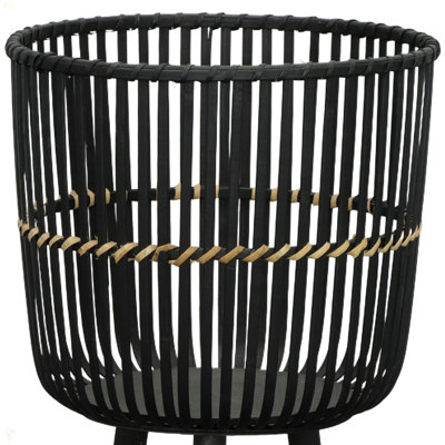 S/3 Bamboo Footed Planters