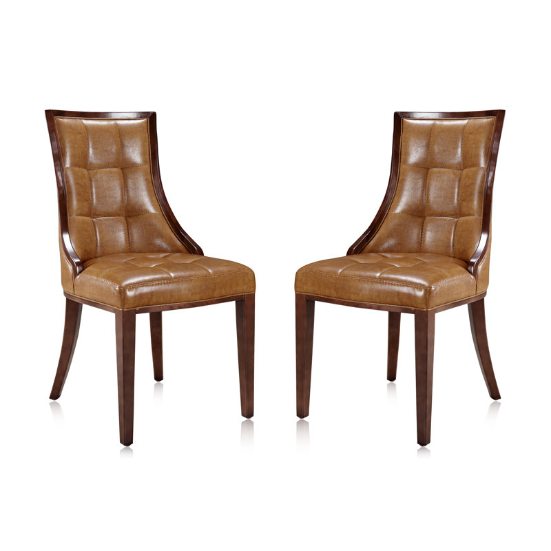 Chaise d'appoint capitonnée, Chameau