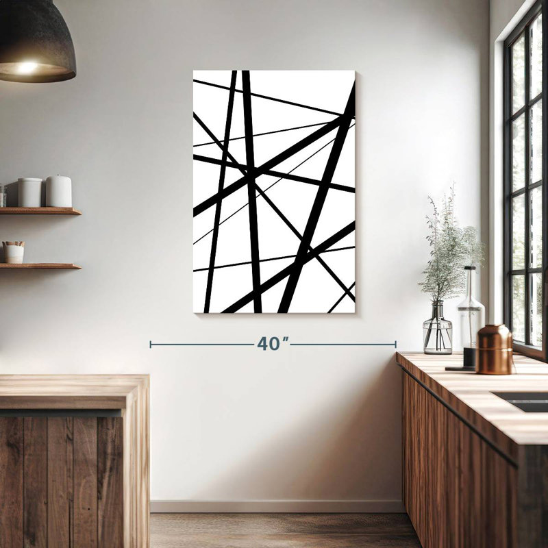 Avery BW Geo Lines I, H 39 po x l 26 po