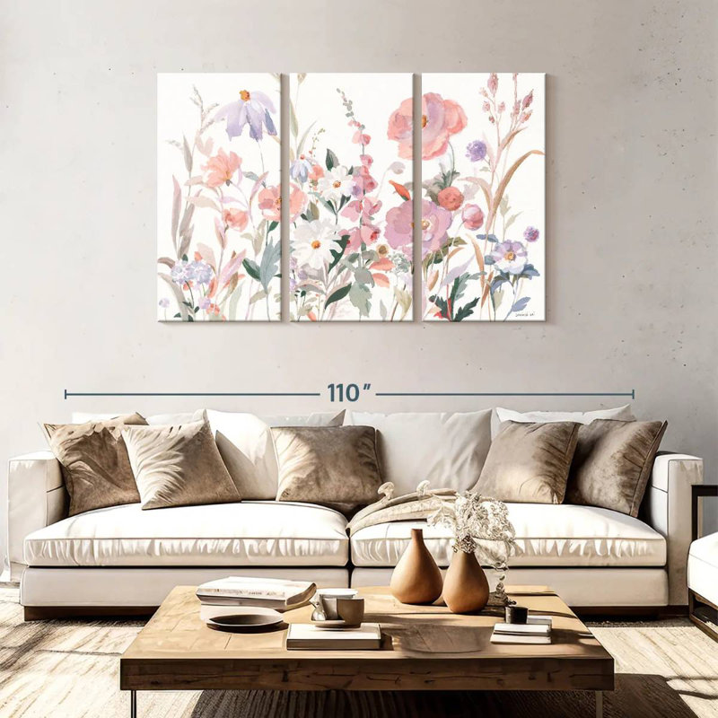 Harnek Boho Wildflowers, 48" H x 74" W