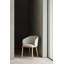 Unda dining chair - varnished oak - black - Charcoal fabric 61/58/81-263598848