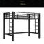 Metal Loft Bed, Loft Bed With Easy Climbing Ladder And Guardrails-815109209