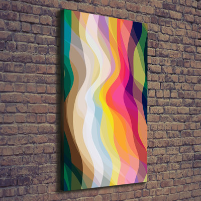 Waves Abstraction - Wrapped Canvas Print