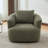 38.2" 360° Swivel Barrel Chair, Upholstered Accent Chair With Included Throw Pillow-1693753562