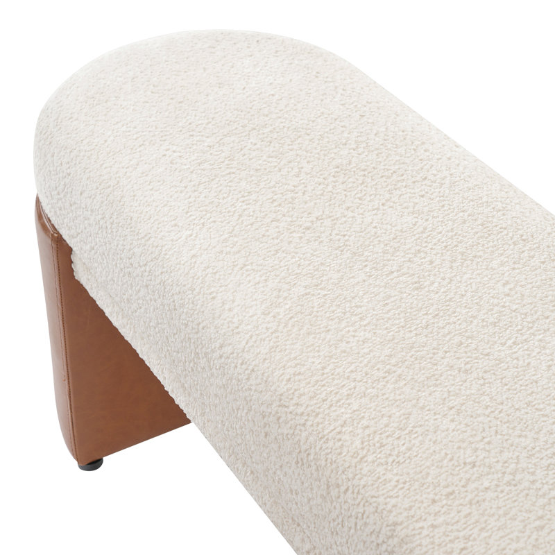 Banc de salle à manger rembourré Camila, 62.83"