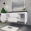Ensemble de meuble-lavabo mural simple 60 po Castin-710231511