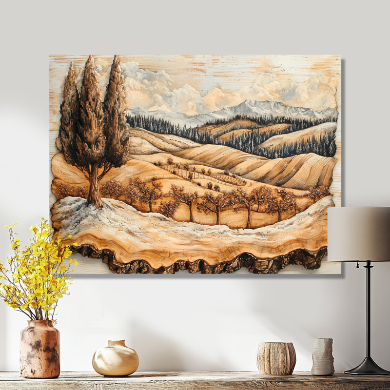 Dalke - vignoble, art mural, H 30 po x l 40 po, Toile tendue, Ne s’applique pas