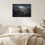 Paysage de canyon rocheux orageux avec pluie et arbres nus - Tableau sur toile-2019048109