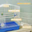 59cm Metal, Plastic Table Top Bird Cage