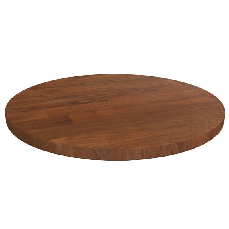 Solid Wood Table Top, 1.5cm H x 50cm W x 50cm D, Dark Brown