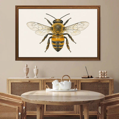 Reproduction d'art sur toile encadrée d'insecte abeille, impression sur toile de style rétro, peinture, photos