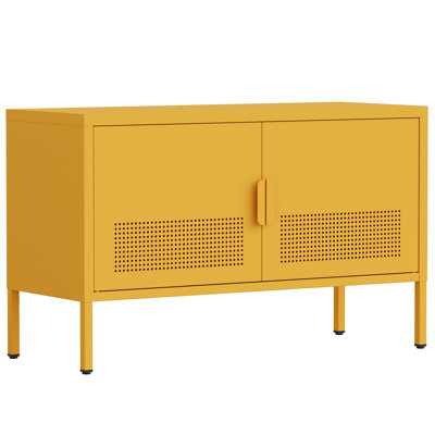 Large meuble télé avec meuble télé et meuble de rangement pour meuble télé avec casiers verrouillables