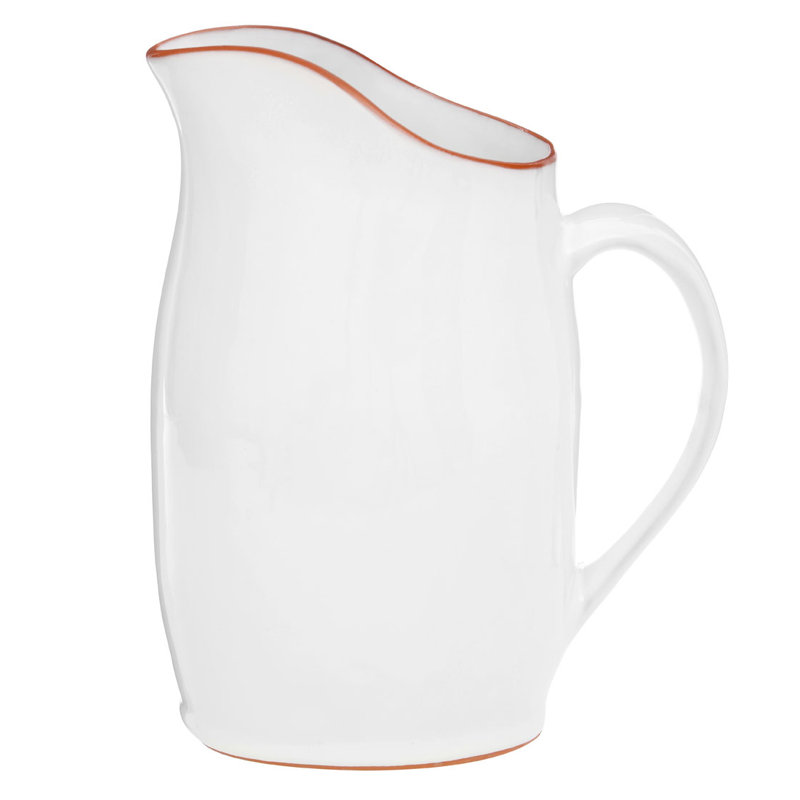 2.5L Jug, White Glazed