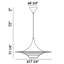 Luminaire suspendu conique 1 lumière-29841935