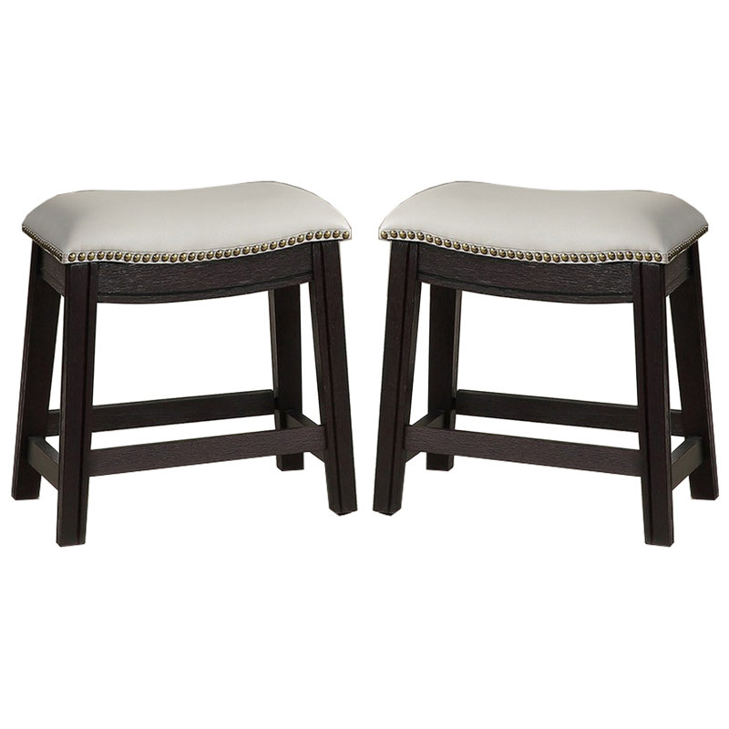 Tabouret de bar, de comptoir et de bar Pepperidge, Petit tabouret (siège d'une hauteur de 18 po), Gris