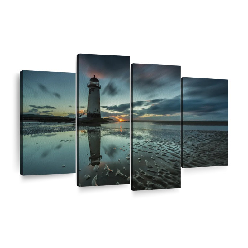 Point of Ayr, ensemble de 4 pièces sur toile, H 27 po x l 43 po x P 1,25 po