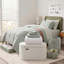 Ensemble de literie de chambre à coucher pour chambre à coucher avec lit escamotable simple et essentiel 15 pièces avec tête de lit roulée et repose-pieds avec rangement AMYX-130765425-130765426-130765429