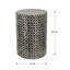 Tabouret d'appoint Capiz D14x20