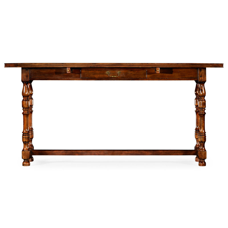 Country Farmhouse Walnut Wood Dining Table