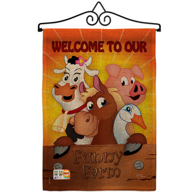 Double Sided 18.5'' H x 13'' W Polyester Garden Flag