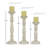 17.9'' H Solid Wood Tabletop Candlestick