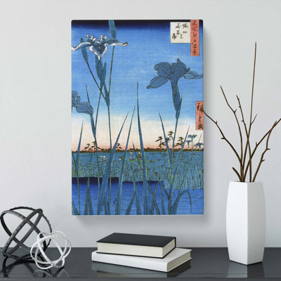 The Irises by Utagawa Hiroshige - Wrapped Canvas
