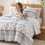 Ensemble de courtepointe 3 pièces en coton matelassé toutes saisons-135101257-135101258