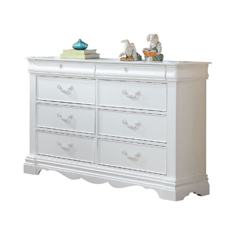 Commode double 6 tiroirs Aliysha