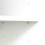 Armoire de cuisine et armoire haute 4 étages 4 portes, blanc, 2 portes, 3 cloisons, panneau de particules 15 mm, merveilleuse armoire blanche pour la cuisine, rangements, structure