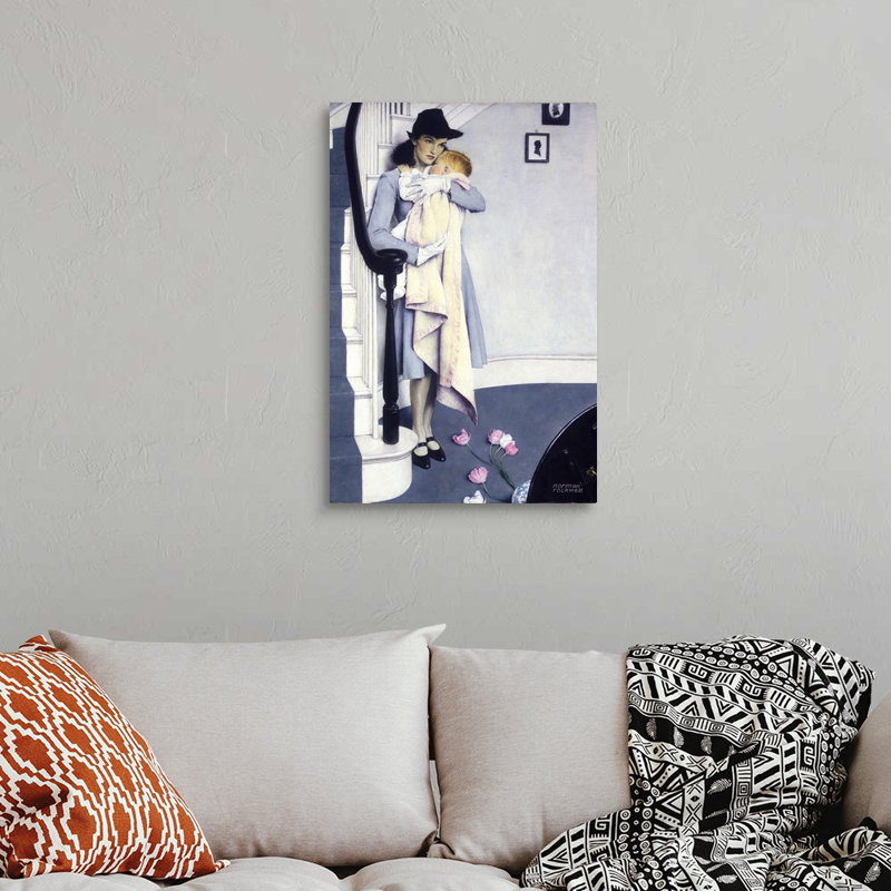 Art mural sur toile Norman Rockwell, H 30 po x l 20 po x P 1,25 po, Toile tendue