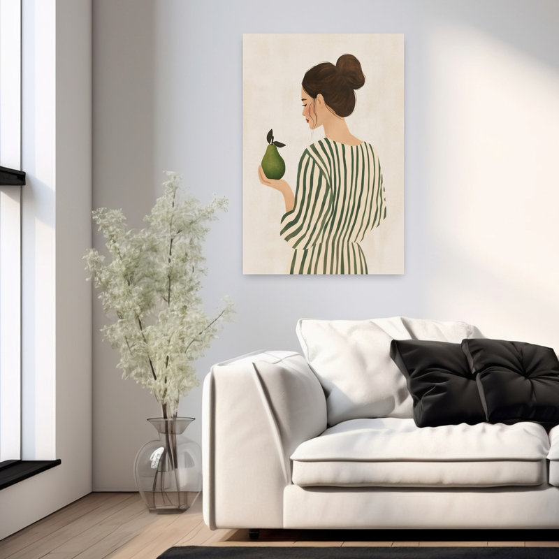 Art contemporain, art dahlia contemporain, H 36 po x l 24 po