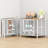 Large Foldable Dog Crate Furniture, Assembly-Free Dog Crate With Adjustable Bowls And Name Tag For Small, Medium, Large Dog-50994702-61016003