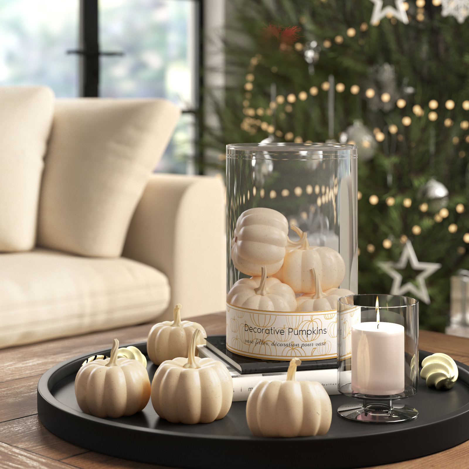 Three Posts Boxed Fall Pumpkin Decorative Accent & Reviews | Wayfair