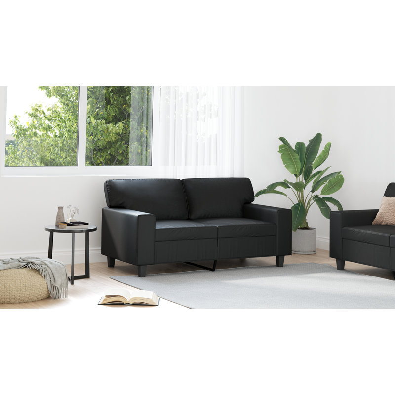 78'' Faux Leather Sofa, 31.5" H x 60.6" W x 30.3" D