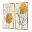 Branche botanique jaune avec feuilles I - ensemble de 2 peintures-939217230-939217233-881981283